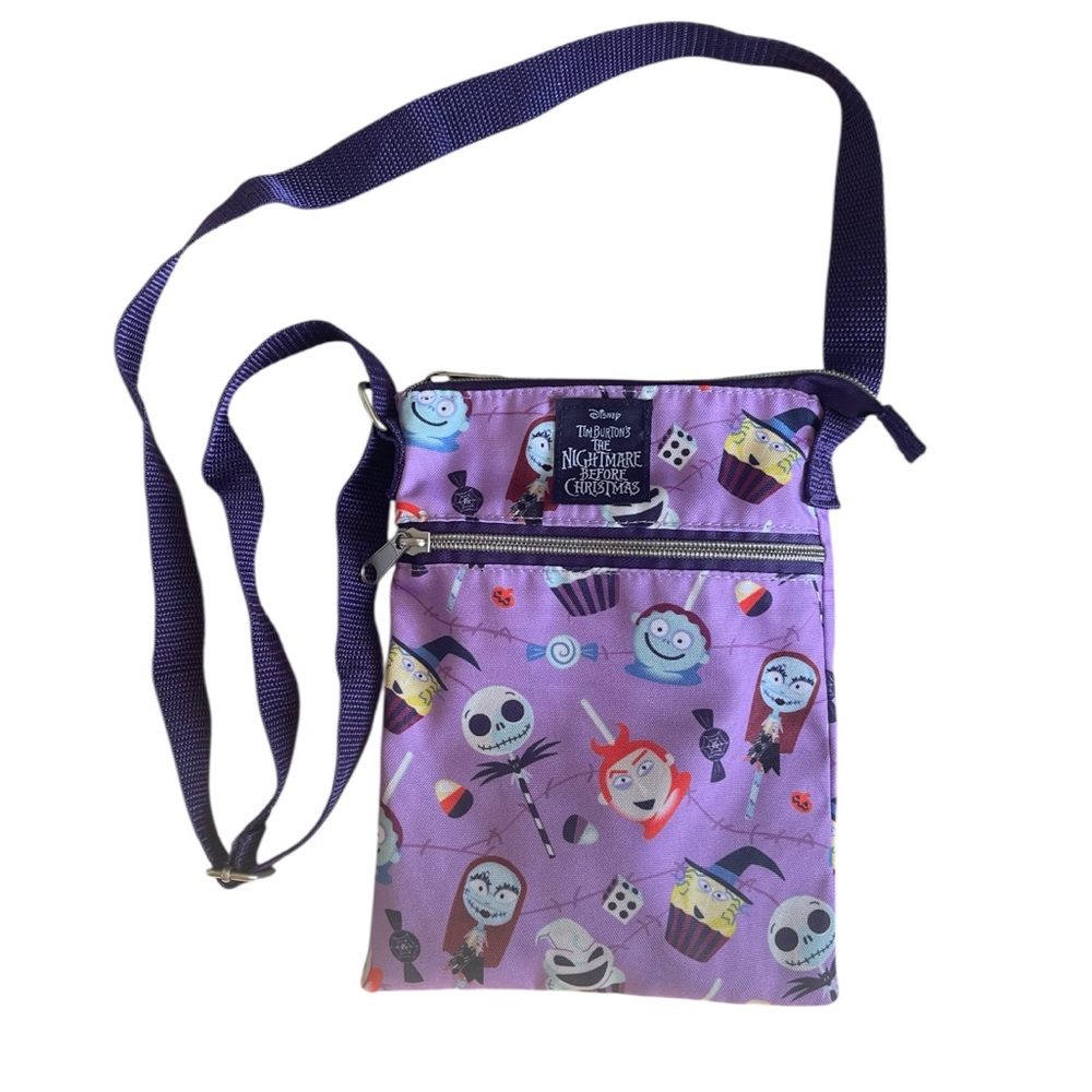 Loungefly Disney The Nightmare Before Christmas Halloween Purple Crossbody Bag